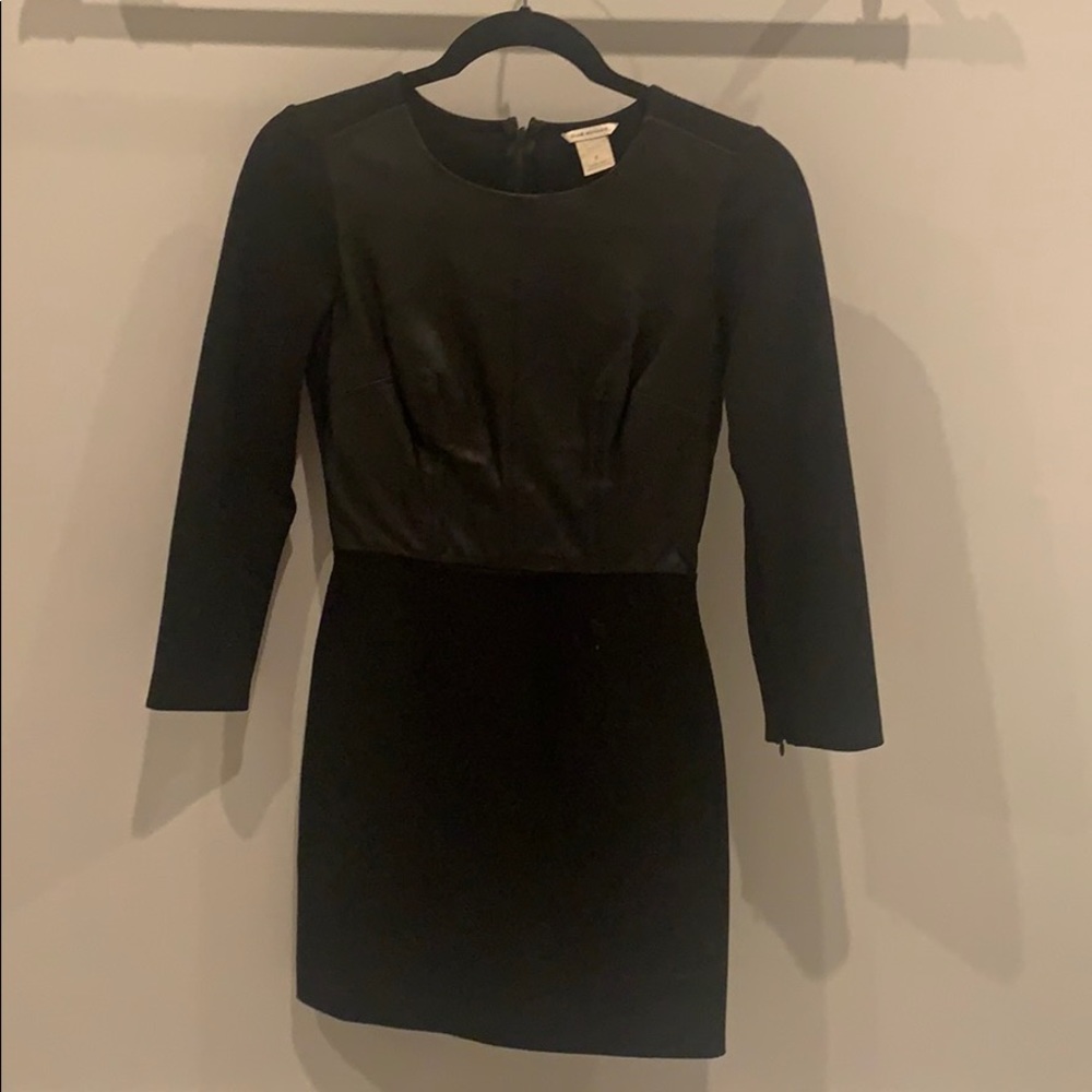 Club Monaco Dress with 100% Leather Detail